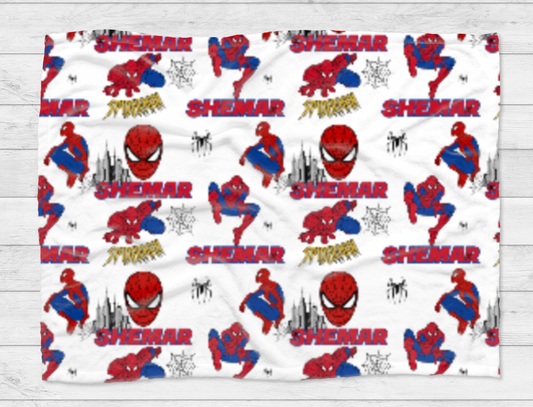 Spiderman Minky Fluff Blanket