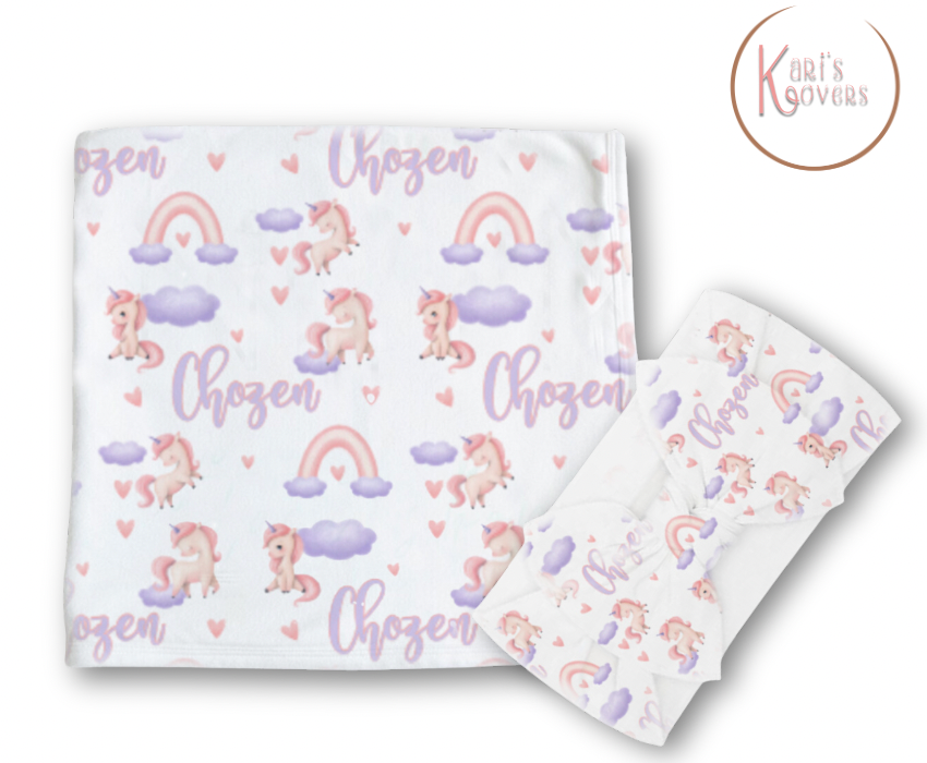 Unicorn Blanket Set
