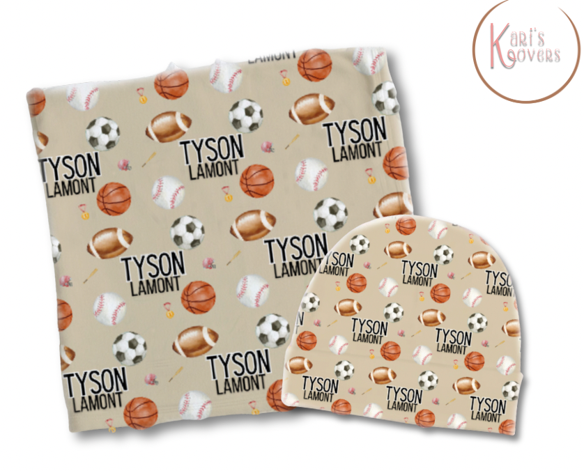 All Star Baby Blanket Set
