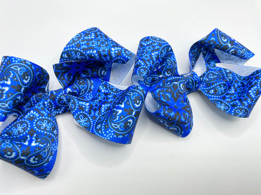 bow bandana-blue