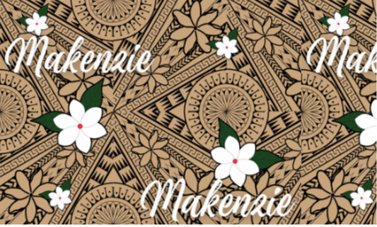 polynesian print blanket