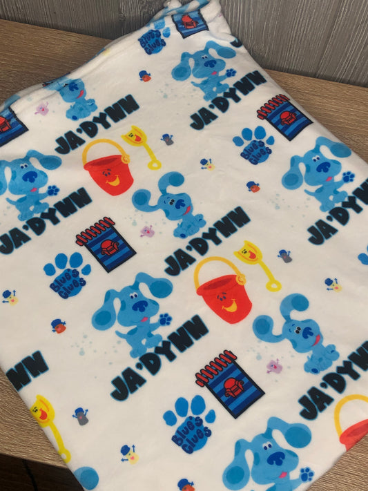 blues clues minky fluff blanket