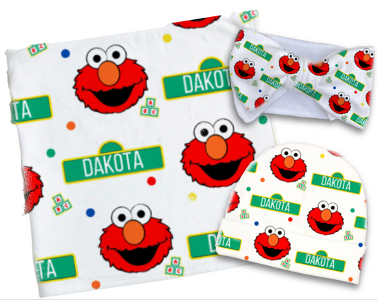 Elmo Blanket Set