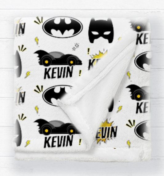 Bat Man Kids Blanket