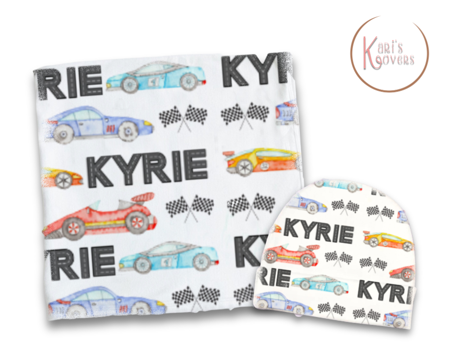 Race Car Blanket Set