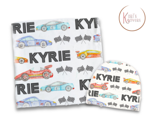 Race Car Blanket Set