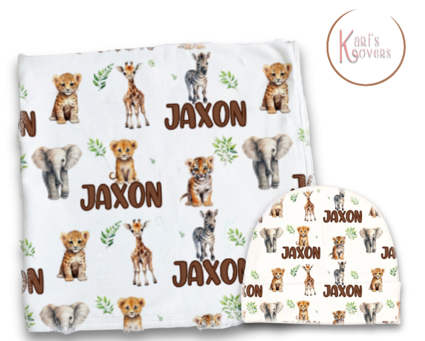 Baby Safari Blanket Set