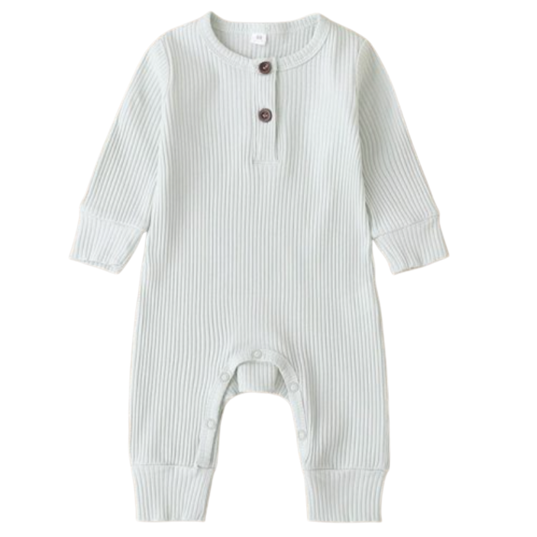 kuddle jumpsuit sea green / 0-3 mo