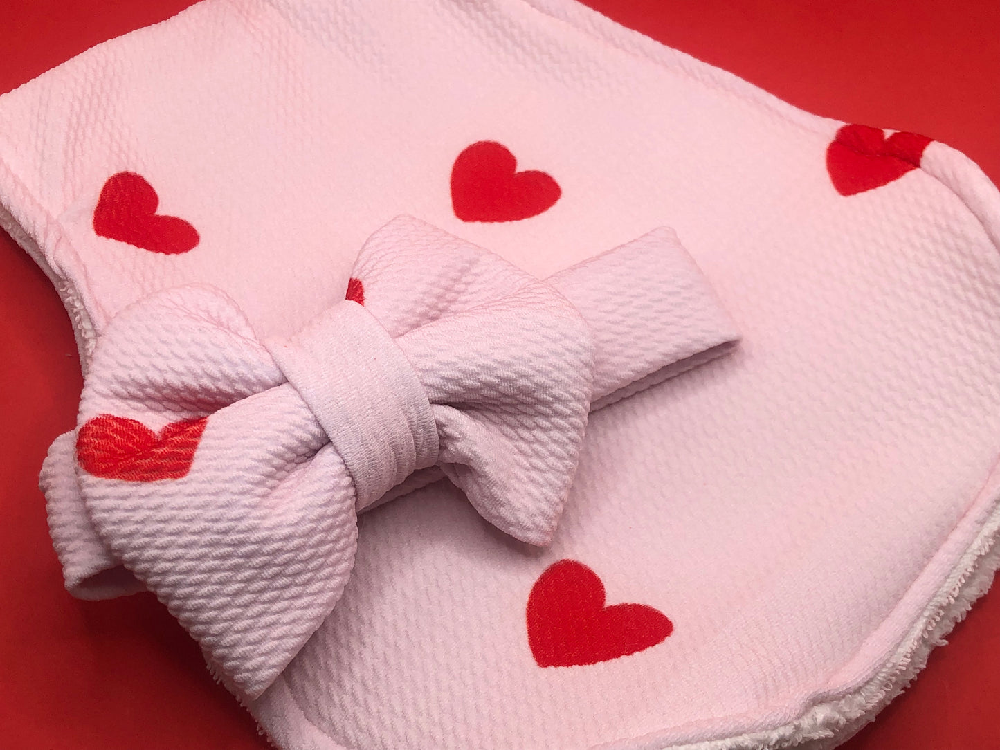 lovely girl burpcloth & headband set