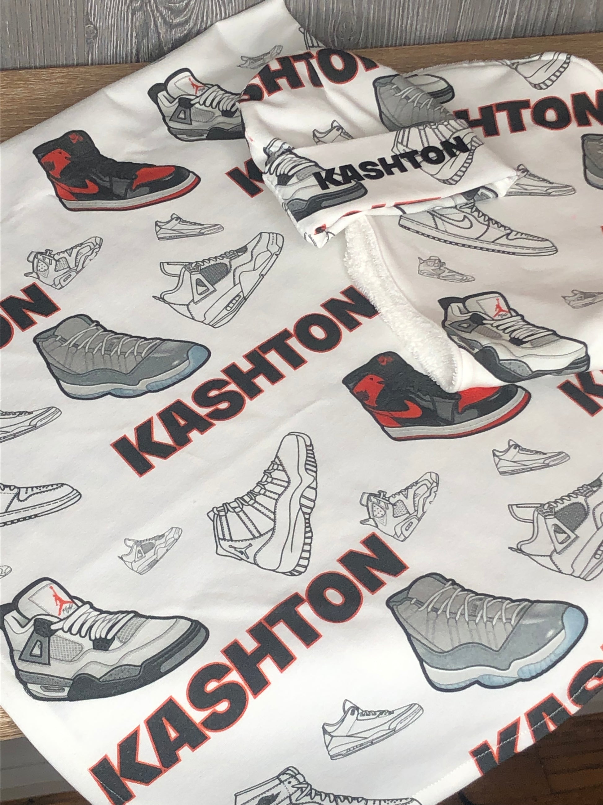 sneaker head blanket