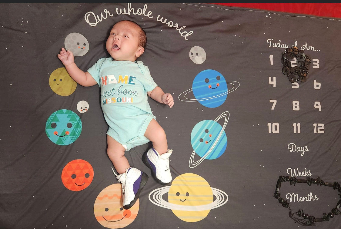 planet milestone blanket